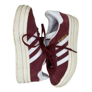 Adidas Gazelle Bold Platform Maroon Shoes Size Women’s 6.5